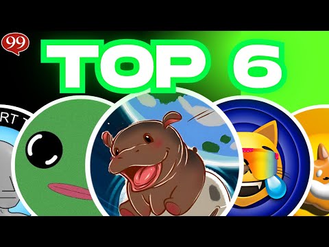THE BEST 6 MEME COINS TO Buy Now?! (NEXT 25X CRYPTO?!)