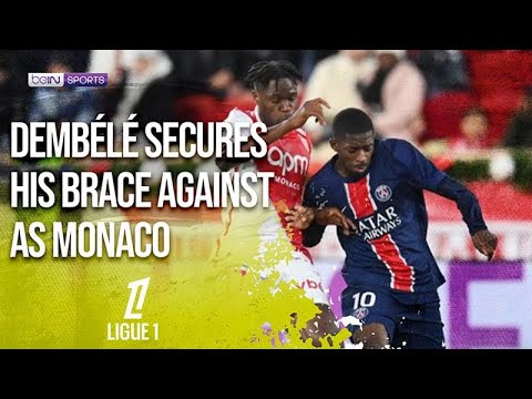 🥶Dembélé Secures his Brace Against AS Monaco 🔥