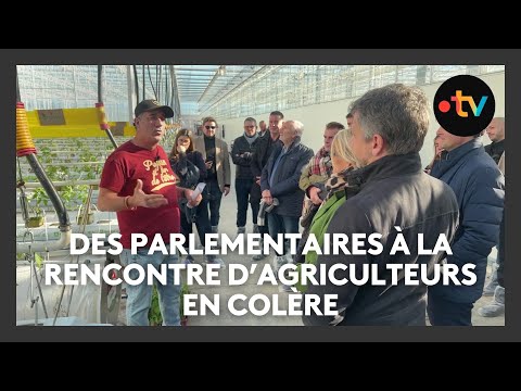 Des parlementaires à la rencontre d'agriculteurs en colère, à l'appel de la FDSEA et des JA