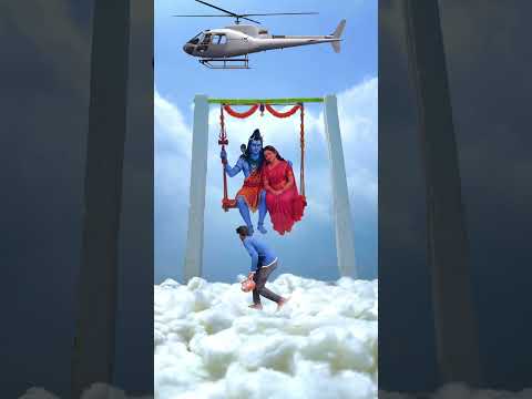 Helicopter ๐ with mahadev parvati videography #sawan #mahadev #airplane #videography #shorts