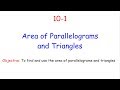 Exploring Area Calculations of Parallelograms and Triangles