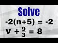 Solving Equations and Inequalities