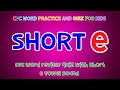Exploring Short 'E' CVC Words