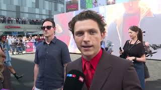 Tom Holland Interview about getting to old for Stunts SPIDER-MAN: BRAND NEW DAY Fan-Event Berlin fun