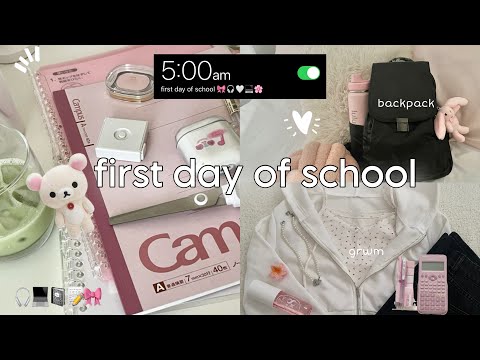 GRWM for first day of school 📓🎀📝 *realistic*