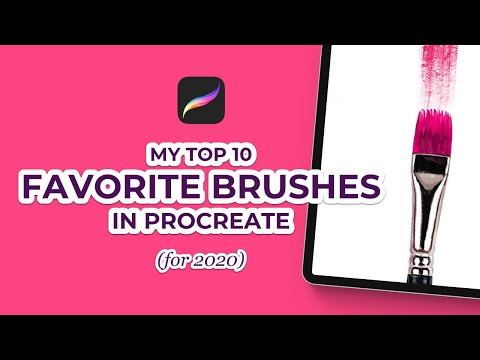 My Top 10 Favorite Brushes In Procreate (2020) (#Shorts)