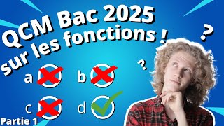 QCM sur les fonctions Bac 2025