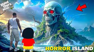 GTA 5 : Franklin Went To Horror And Ghost School With Shinchan in GTA 5 in Telugu
