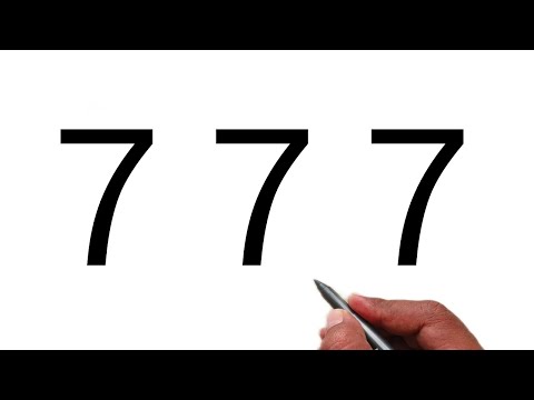 How to draw cow from number 777 | Easy Cow Drawing Turn Number | Number Drawing