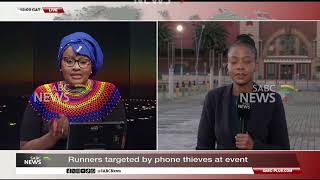 YouTube video thumbnail:  Cellphone Thieves Target Runners at Joburg fun run 