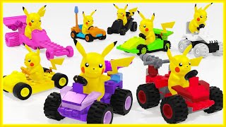 Miniature LEGO Pikachu Cars