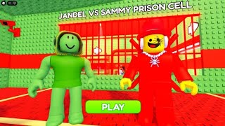 TEAM GREEN BEAN VS TEAM SAMMY PRISON RUN! (Obby)#roblox #scarryobby 