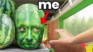 Fake Watermelon Jump Scare Prank *BAD IDEA*