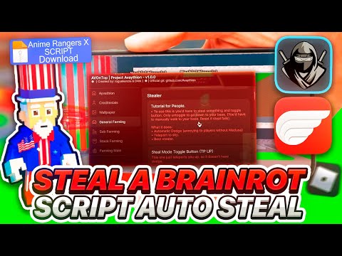 ✅SCRIPT STEAL A BRAINROT AUTO STEAL - VELOCIDADE - TELEPORT (ANTI BAN) DELTA LINK DIRETO
