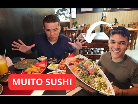 PROVANDO COMIDA JAPONESA PELA PRIMEIRA VEZ @ElizeuSilvaTV