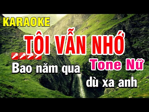 Karaoke Tôi Vẫn Nhớ Nhạc Sống Tone Nữ Cha Cha Cha Huỳnh Anh
