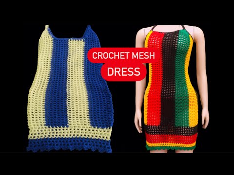 Crochet mesh dress tutorial