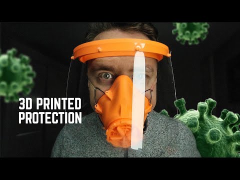 DIY 3D Printed Face Masks and over Protective equipment to make. - Anet ET4 printer unboxing.