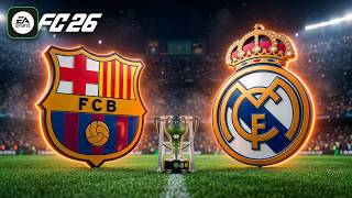 🔴 barcelona x real madrid laliga 2026 simulação futebol ea fc 26