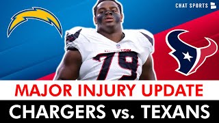🚨 BREAKING INJURY NEWS 🚨 Texans Fans Just Got Good & Bad News Ahead Of Chargers Game