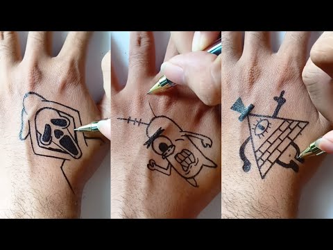 Make funny tattoos 😂 || DIY tattoo temporary