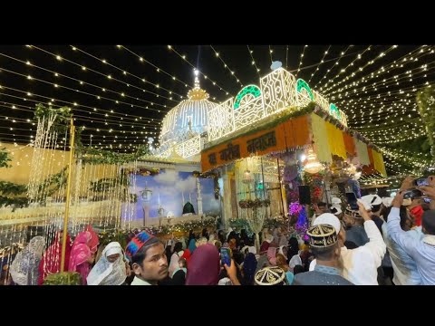 Ajmer sharif dargah night jaloos jasne eid miladun nabi mubarak mahol kya h sajawat 😍👆🏻