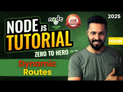 Node JS Tutorial in Hindi #40 Dynamic Routes with Example