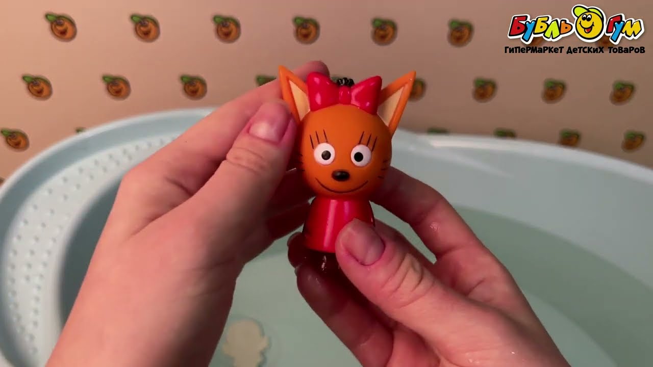 Игрушка для ванны Капитошка Три Кота Карамелька - видео