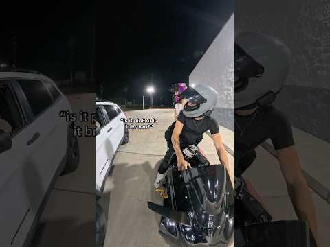 He wasn’t too happy… #bikergirl #r1 #couples #bikelife #yamahar1