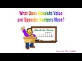 Understanding Absolute Value and Opposites