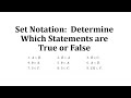 Understanding Sets and Subsets