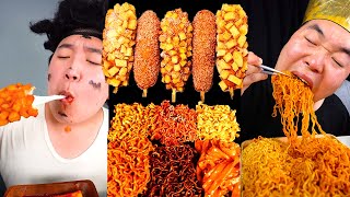 Hot Dog Mukbang Mozzarella Corn Dogs 핫도그 먹방 Funny Eating! Collection HUBA후바