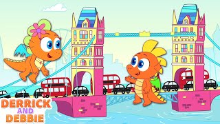 London Bridge Is Falling Down | Best of Kids Songs Collection | Derrick And Debbie