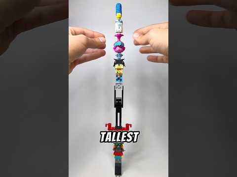 I Made The Tallest LEGO Minifigure Ever #lego #legos #shorts