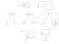 Simplifying Square Roots and Radicals