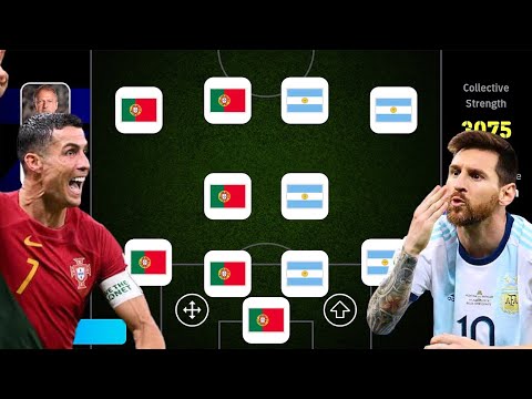 PORTUGAL X ARGENTINA! 😱😱 BEST SPECIAL SQUAD!! EFOOTBALL 2025 MOBILE