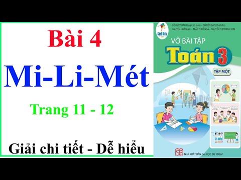 Vở Bài Tập Toán Lớp 3 Bài 4 Trang 11 | Mi-Li-Mét | Cánh Diều