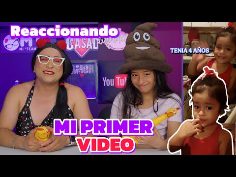 Reaccionando a nuestro primero video 😳 tenía solo 4 añitos 🫣