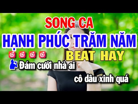 Hạnh Phúc Trăm Năm Karaoke SONG CA (Dm) Nhạc Sống Beat Hay | Huỳnh Lê