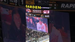 Drake Maye gets some love from fans at TD Garden