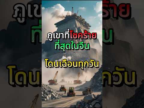 ภูเขาทองคำมูลค่าหมื่นล้าน ที่โดนเฉาะทุกวันจนแทบจำหน้าไม่ได้! #ภูเขาทองคำ #ภูเขาไป๋หยา #เหมืองหิน