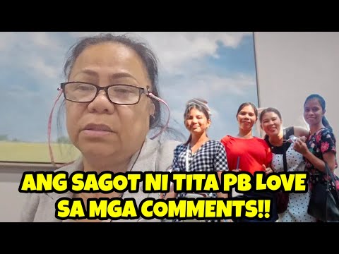 PANOORIN NATIN ANG SAGOT NI TITA PB LOVE PATUNGKOL SA MGA BASHER NG MGA MARIA'S!!