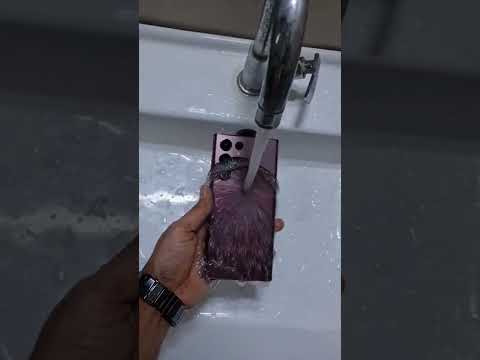 Samsung S22 ultra Waterproof test | experiment  #shorts