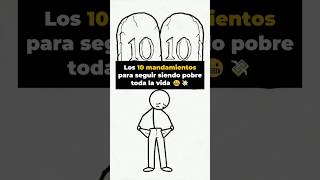 Los 10 mandamientos de la pobreza