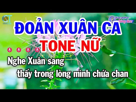 Karaoke Đoản Xuân Ca Tone Nữ G || Beat Mới Nhạc Xuân 2025