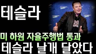 [테슬라분석] 미 하원 '자율주행법' 통과! 이제 로보택시 가로막을 장애물은 없다 l모건스탠리 "테슬라 태양광 가치, 아직 주가에 반영 안 됐다"