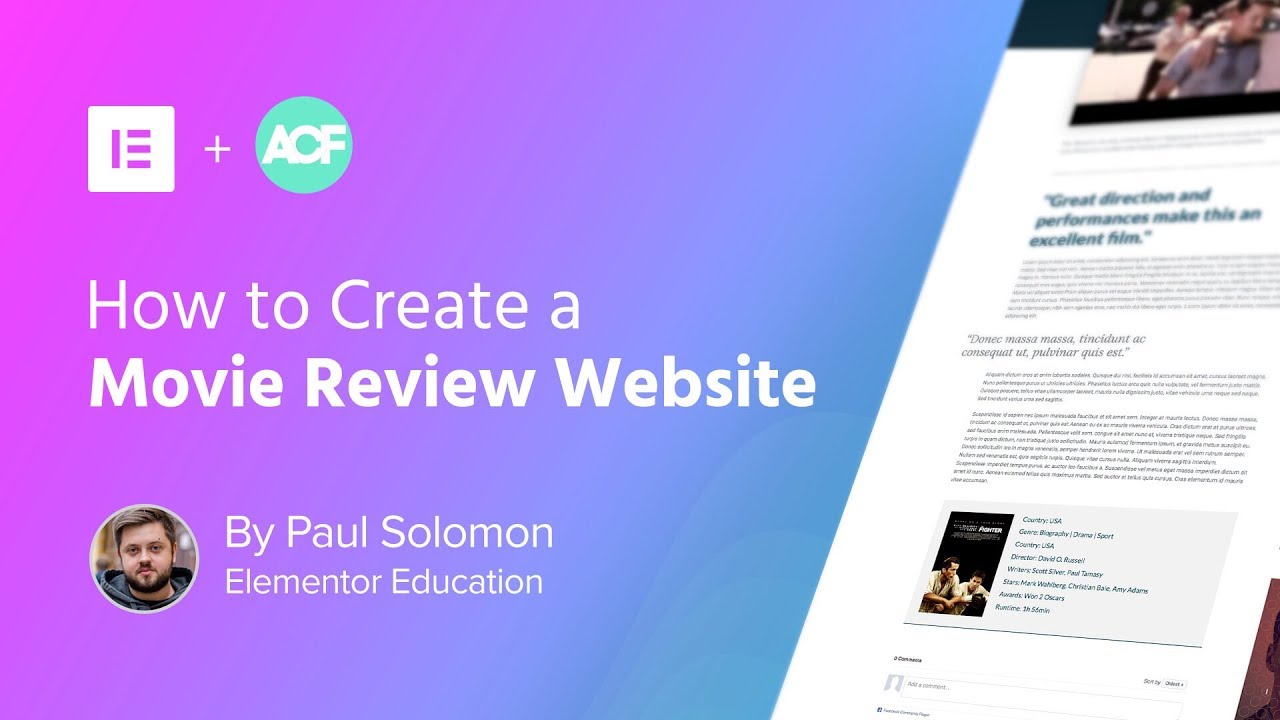 Advanced Custom Fields Tutorial: Create a WordPress Movie Review Website - Sites on WordPress