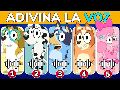 ADIVINA EL PERSONAJE DE BLUEY 😃​❤️​​ Bingo🧡 Coco😘 Winton👍 Cloe😍 ADIVINA POR LA VOZ ❤️​🎶