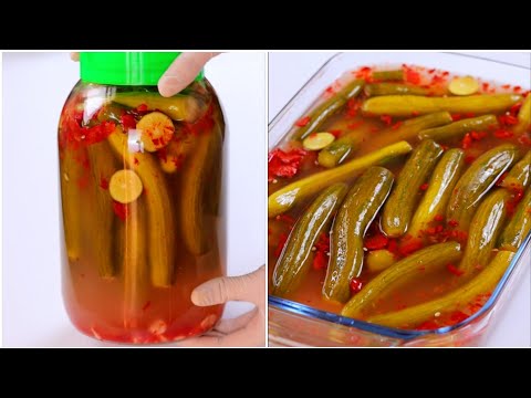 مخلل الخيار السريع ..هتعمليه انهارده وتاكلى منه تانى يوم.. وهيفضل مقرمش لاخر واحدة