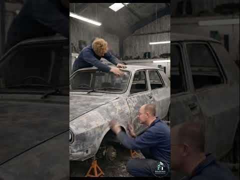 Renault12 Gordini abadoned for 30years Came Back to Life #renault12 #renault #carrestoration #shorts